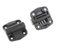 Hinge with Caps, Black, 57mm, Thermoplastic Elastomer (TPE), Pack of 2 pieces